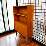 REFINISHED Danish Mid Century Modern Teak Bar Cabinet, 34.25