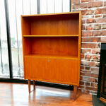 REFINISHED Danish Mid Century Modern Teak Bar Cabinet, 34.25