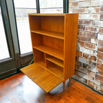 REFINISHED Danish Mid Century Modern Teak Bar Cabinet, 34.25