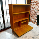 REFINISHED Danish Mid Century Modern Teak Bar Cabinet, 34.25