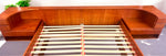 REFINISHED Danish MCM Teak Bed w Floating Nightstands Queen by Komfort 6