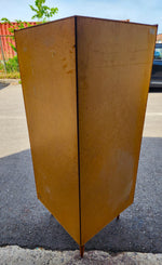 REFINISHED Danish Mid Century Modern Teak Corner Cabinet w Bar 13