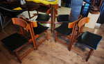 6 REFINISHED Danish Mid Century Modern Teak Dining Chairs 1