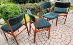 Choose Fabric***6 REFINISHED Danish Mid Century Modern teak chairs by Erik Buch, model 49 12