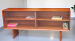 REFINISHED Danish Mid Century Modern Teak Display TV Media Console 60
