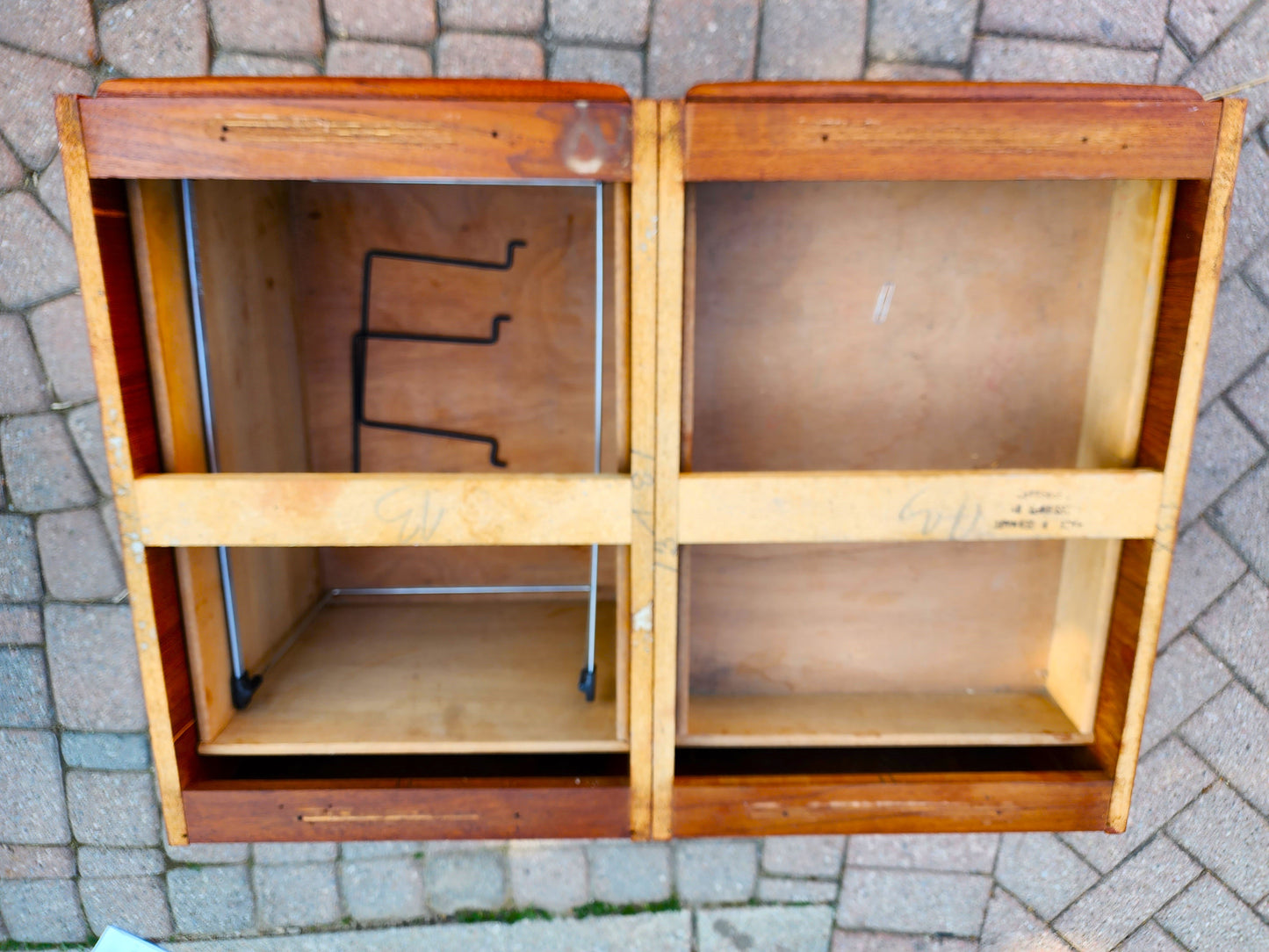 REFINISHED Danish MCM Teak Storage Bench w Drawers & Wheels, will get NEW Cushion