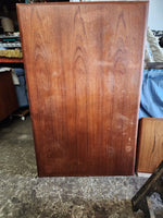 REFINISHED Danish Mid Century Modern Teak Table Draw Leaf, 54