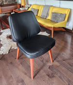 REFINISHED REUPHOLSTERED Danish Mid Century Modern Teak Framed Easy Chair 4