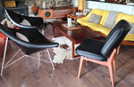 REFINISHED REUPHOLSTERED Danish Mid Century Modern Teak Framed Easy Chair 10