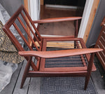 REFINISHED Danish Mid Century Modern Teak Lounge Chair will get NEW CUSHIONS 8