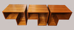 RESTORED Danish Mid Century Modern Teak Modular Nesting Bookcases 12