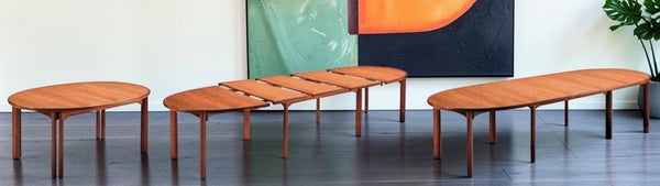 Danish Modern DC05K Expanding Dining Table by Skovby 68"-125" Selfstoring