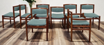 Choose Fabric! 8 RESTORED Danish Mid Century Modern Rosewood Chairs by SAX 1