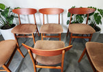 6 RESTORED Danish Mid Century Modern Teak & Beech Chairs by Farstrup 7