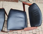 2 Danish Mid Century Modern Rosewood & Leather Chairs by Kai Kristiansen, Model 42 10