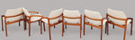 2 RESTORED Danish MCM Teak Armchairs by H.Kjaernulf model 23 (2, 4 or 6 chairs), CHOOSE FABRIC 4