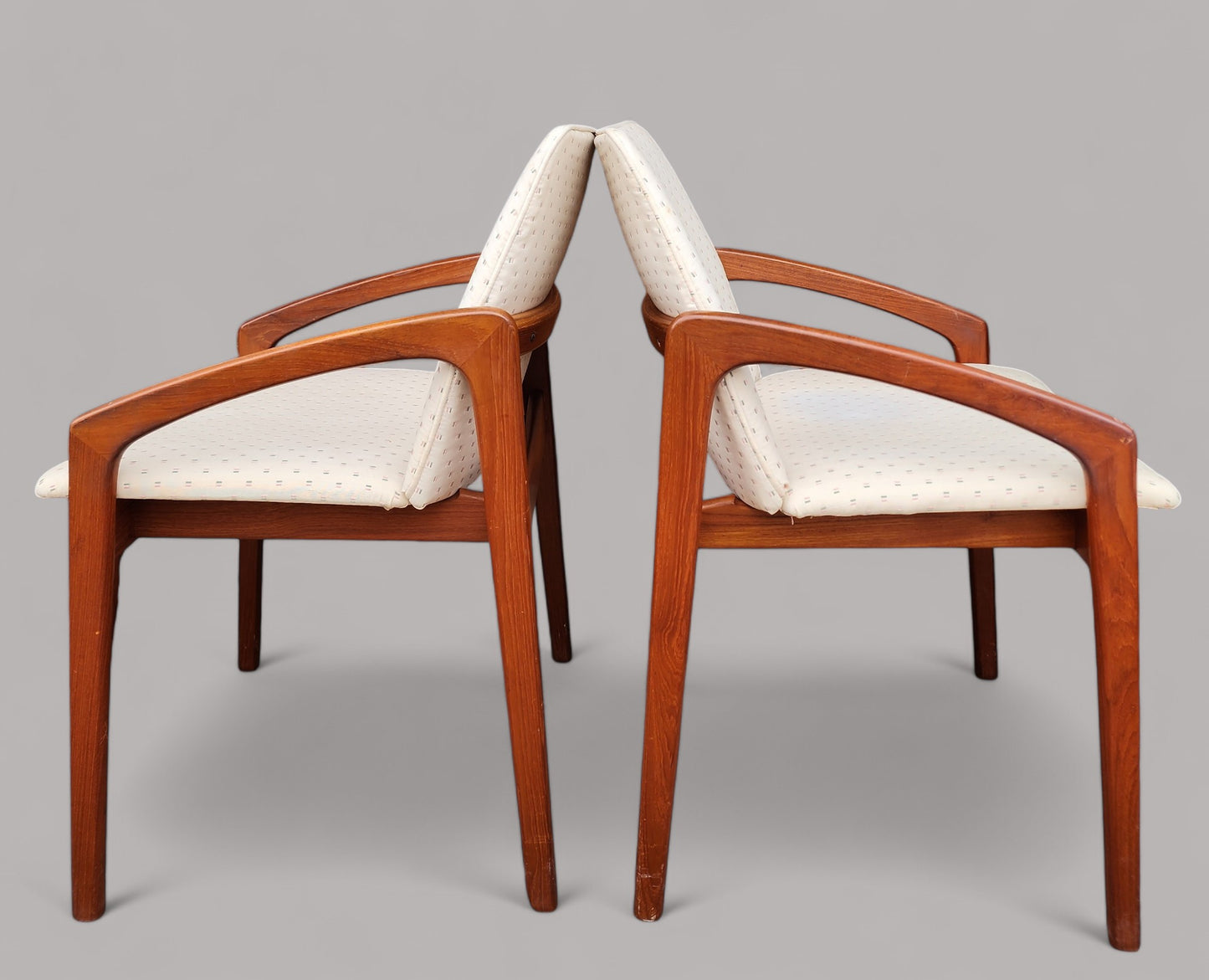2 RESTORED Danish MCM Teak Armchairs by H.Kjaernulf model 23 (2, 4 or 6 chairs), CHOOSE FABRIC