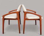 2 RESTORED Danish MCM Teak Armchairs by H.Kjaernulf model 23 (2, 4 or 6 chairs), CHOOSE FABRIC 8