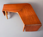 REFINISHED Danish Mid Century Modern Teak Boomerang Extension Coffee Table 5