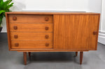 REFINISHED Danish Mid Century Modern Teak Cabinet by Domino 48