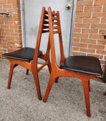 6 RESTORED Danish Mid Century Modern Teak Chairs Model 83 by Boltinge 12