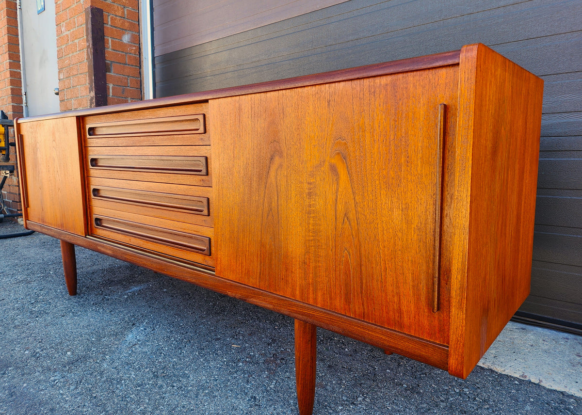 REFINISHED Danish Mid Century Modern Teak Sideboard by Johannes Andersen 79