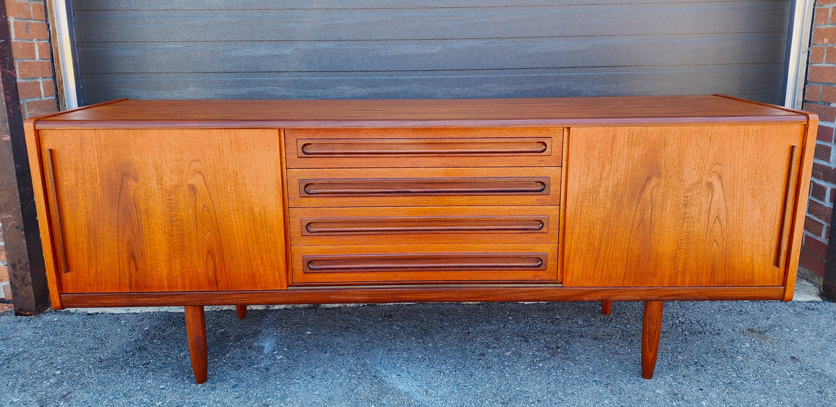 REFINISHED Danish Mid Century Modern Teak Sideboard by Johannes Andersen 79
