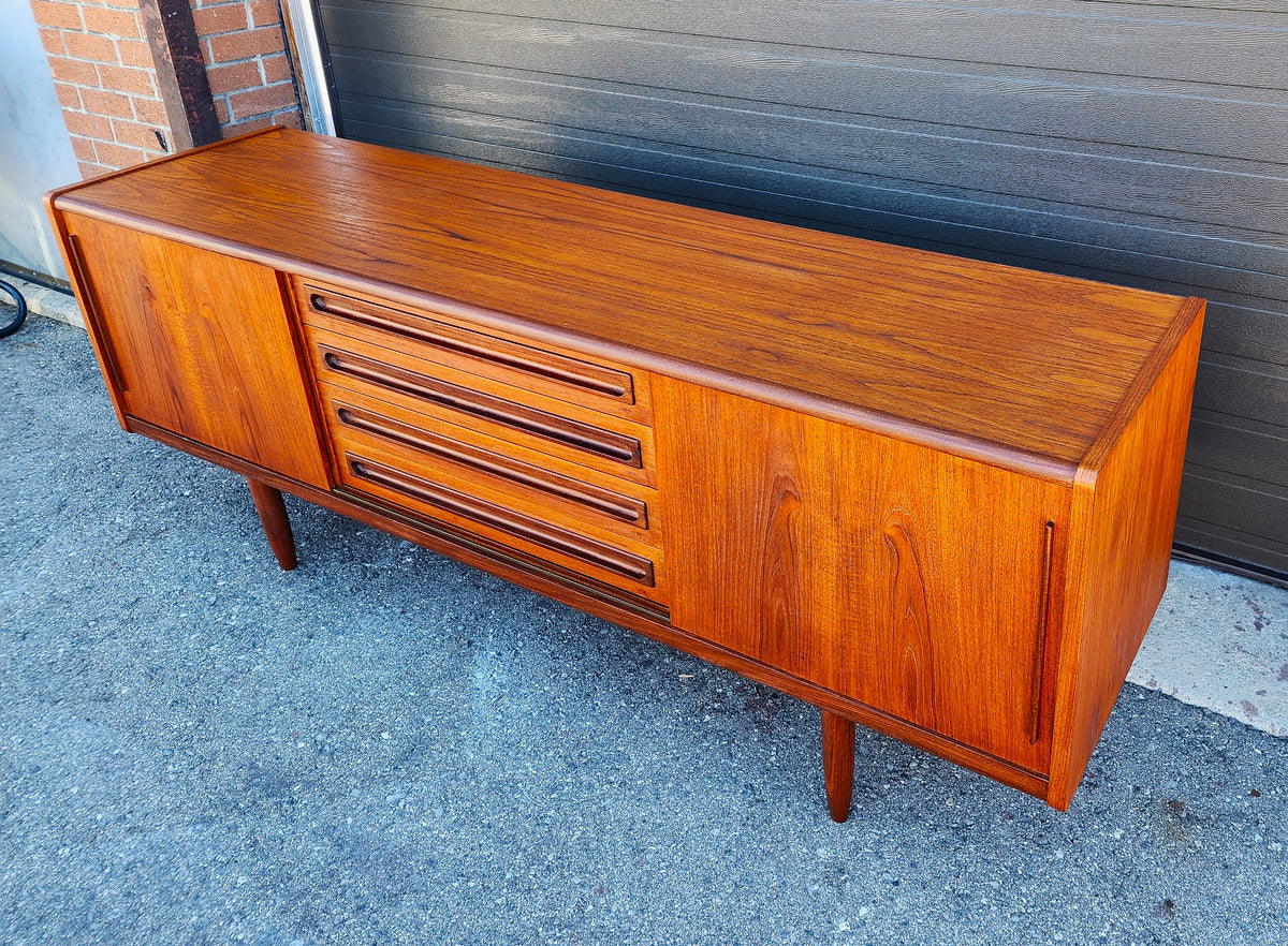 REFINISHED Danish Mid Century Modern Teak Sideboard by Johannes Andersen 79
