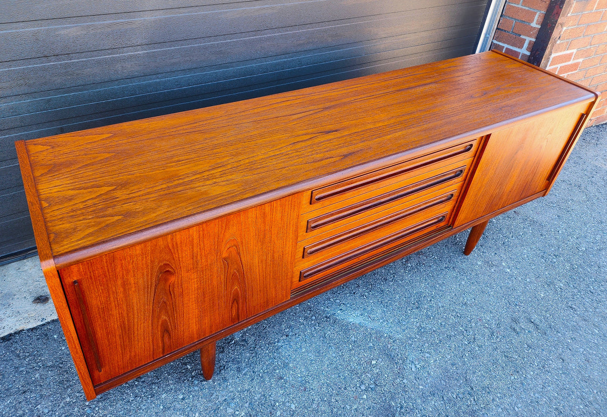 REFINISHED Danish Mid Century Modern Teak Sideboard by Johannes Andersen 79