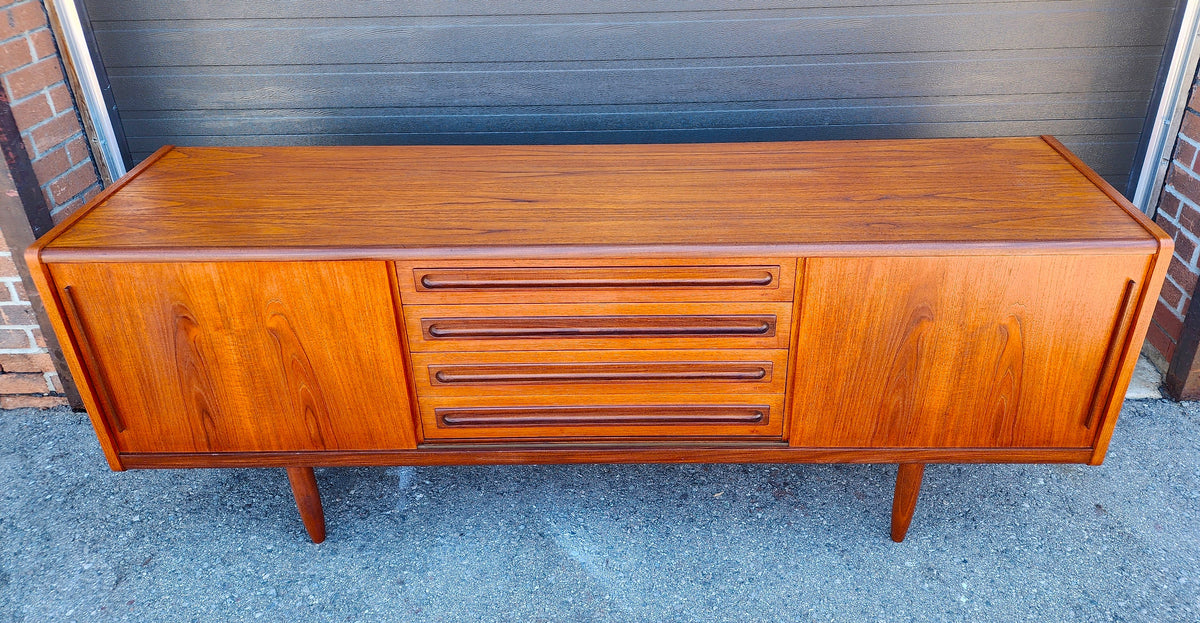 REFINISHED Danish Mid Century Modern Teak Sideboard by Johannes Andersen 79