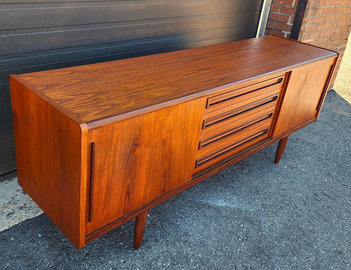 REFINISHED Danish Mid Century Modern Teak Sideboard by Johannes Andersen 79