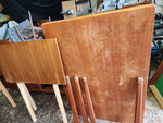 REFINISHED Danish MCM Teak Draw Leaf Table by H. Kjaernulf  47