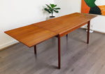 REFINISHED Danish MCM Teak Draw Leaf Table by H. Kjaernulf  51