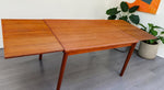 REFINISHED Danish MCM Teak Draw Leaf Table by H. Kjaernulf  51