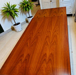REFINISHED Danish MCM Teak Draw Leaf Table by H. Kjaernulf  54