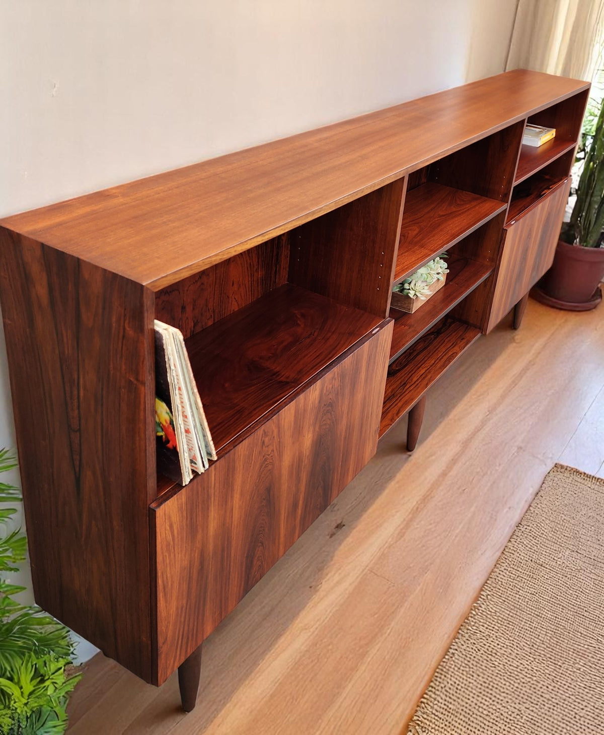 RESTORED Danish Mid Century Modern Rosewood Cabinet 94