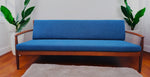 REFINISHED REUPHOLSTERED Danish MCM Teak Sofa by Grete Jalk for France & Son 10