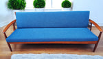 REFINISHED REUPHOLSTERED Danish MCM Teak Sofa by Grete Jalk for France & Son 8