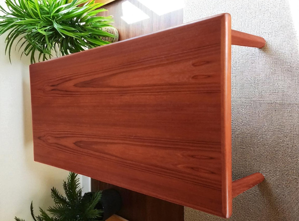 REFINISHED Danish Mid Century Modern Teak Coffee Table Large by Furbo 52
