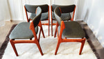6 RESTORED REUPHOLSTERED Danish MCM teak chairs by Erik Buch #49 10
