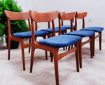 6 RESTORED REUPHOLSTERED Danish MCM Teak Chairs by Schønning & Elgaard 9
