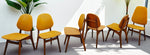 6 RESTORED Danish MCM Teak Shield Back Chairs by A. H. Olsen, will be REUPHOLSTERED 8