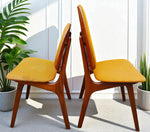 6 RESTORED Danish MCM Teak Shield Back Chairs by A. H. Olsen, will be REUPHOLSTERED 12