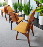 6 RESTORED Danish MCM Teak Shield Back Chairs by A. H. Olsen, will be REUPHOLSTERED 13