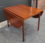 REFINISHED Danish MCM Teak Table w 4 Leaves  by S.A. Madsen 19.75