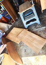 REFINISHED Danish MCM Teak Table w 4 Leaves  by S.A. Madsen 19.75