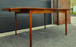 REFINISHED Danish MCM Teak Table w 4 Leaves  by S.A. Madsen 19.75