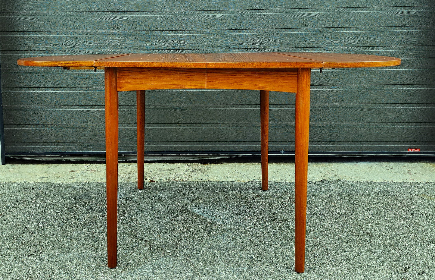 REFINISHED Danish MCM Teak Table w 4 Leaves  by S.A. Madsen 19.75"- 98.5"