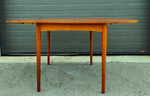 REFINISHED Danish MCM Teak Table w 4 Leaves  by S.A. Madsen 19.75