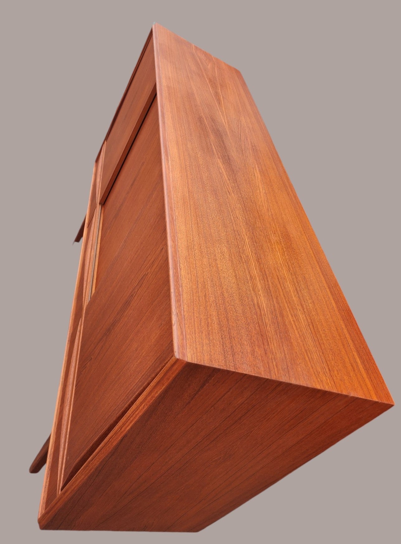 REFINISHED Danish MCM Teak Highboard by EW Bach for Sejling Skabe 65"